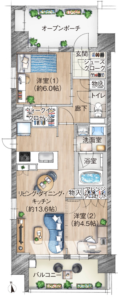 家具 販売 間取り