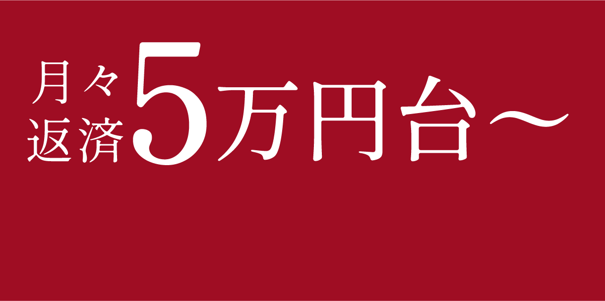 月々返済5万円〜