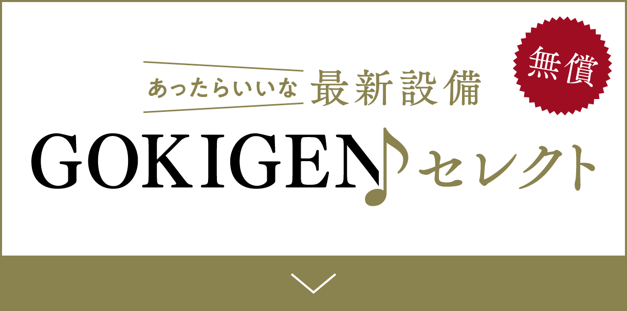 あったらいいな最新設備 GOKIGENセレクト